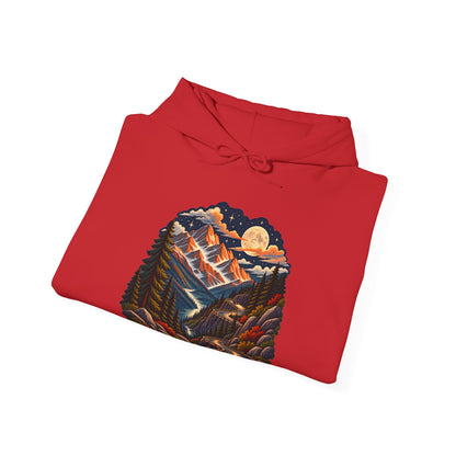 Moonlit Mountain - Pullover Hoodie