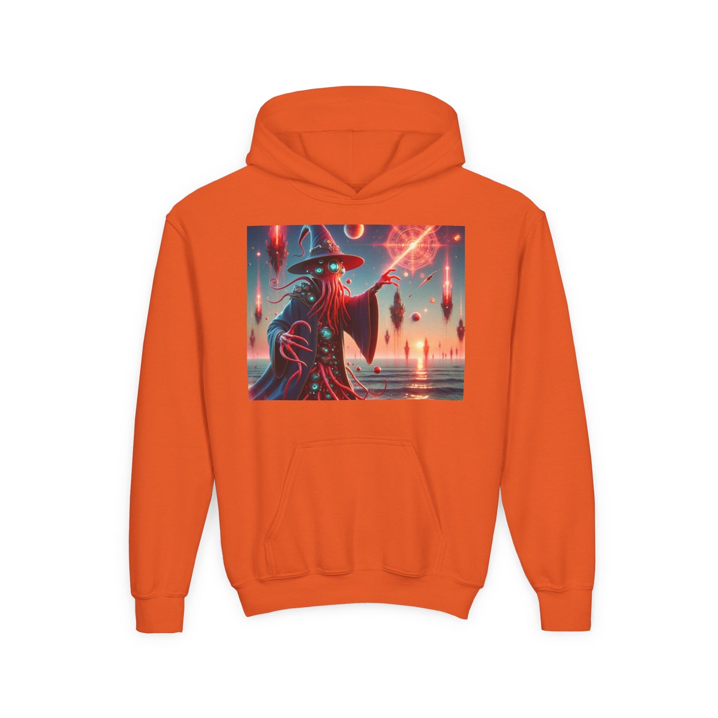 Sweatshirt | Jugend | Kapuzenpullover | Schwere Mischung | Lovecraftian Horror | Illithiden | Zauberer