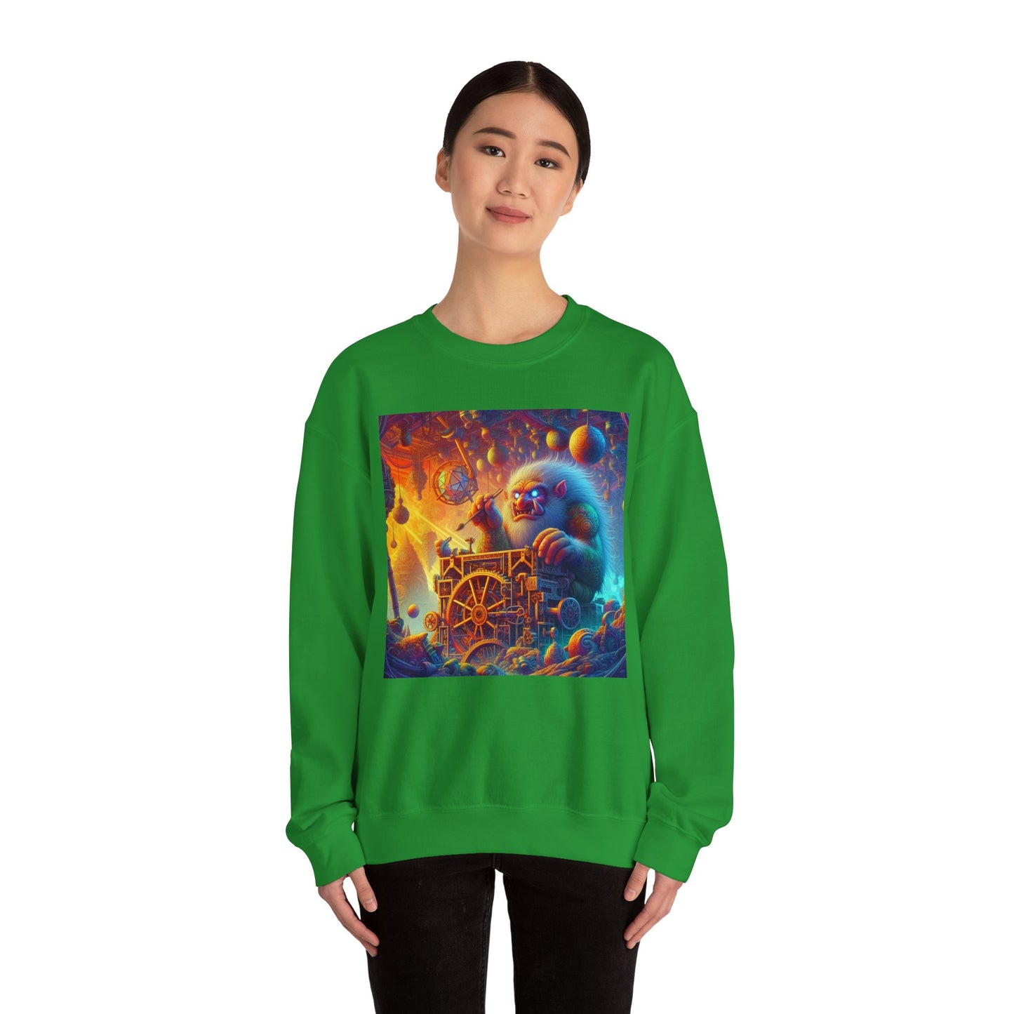 Bluza dresowa | Unisex | Okrągły dekolt | Gruba mieszanka | Mitologia Arktyczna | Mechanik Lodu