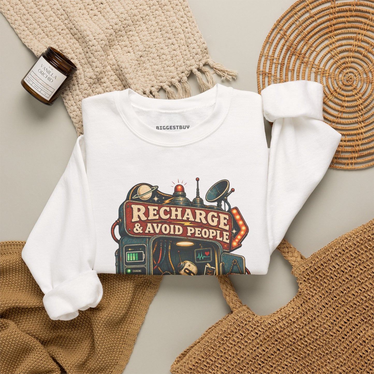 Social Recharge - Crewneck Sweatshirt