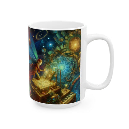 Mugg | Keramik | Vit | Esoterisk fantasy | Sylf | Pussel