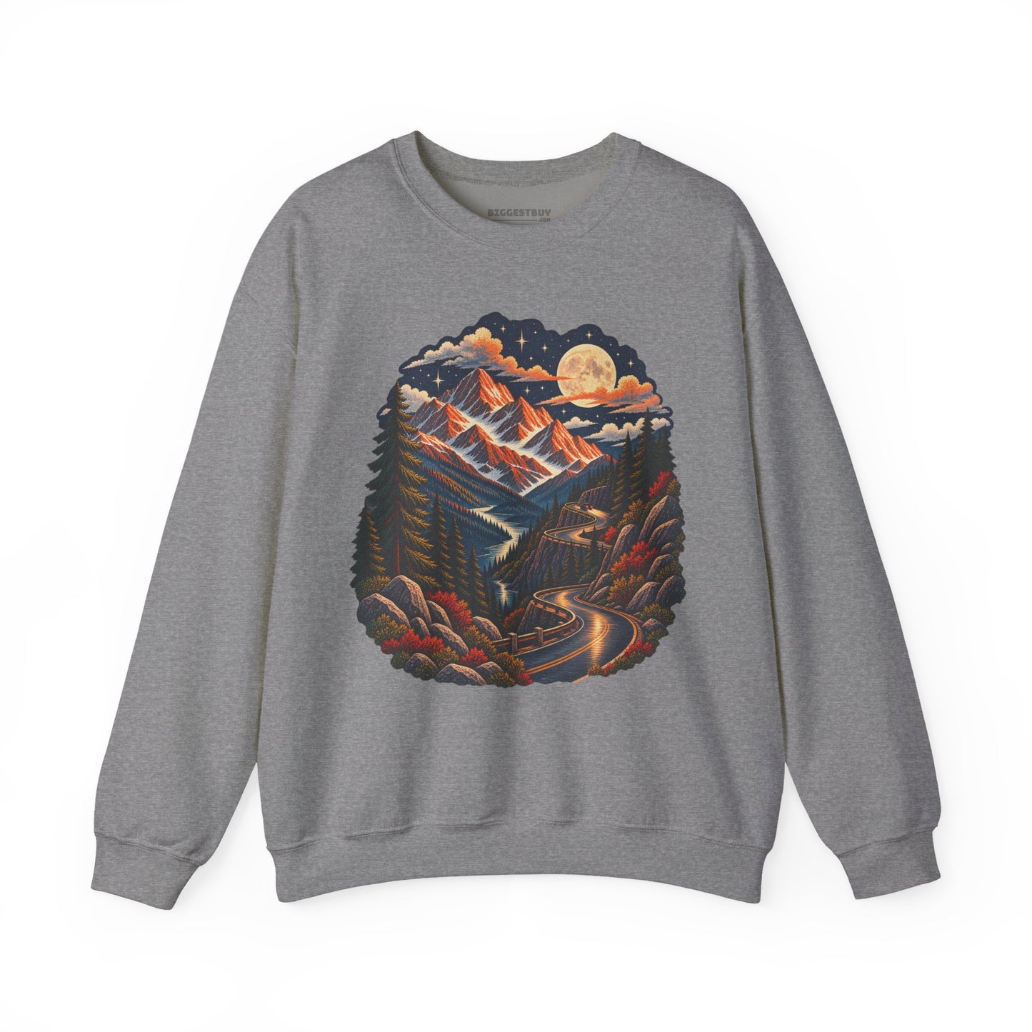 Moonlit Mountain - Crewneck Sweatshirt