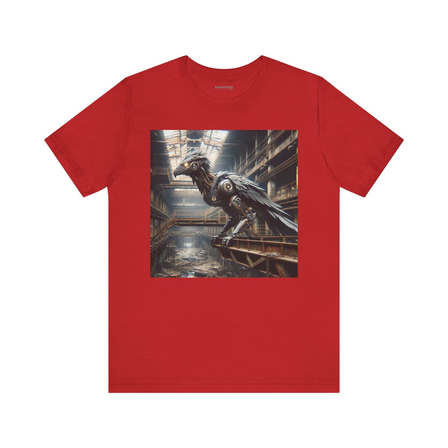 T-paita | Unisex | Jersey-T-paita | Lyhythihainen | Steampunk | Teollinen fantasia | Korppi