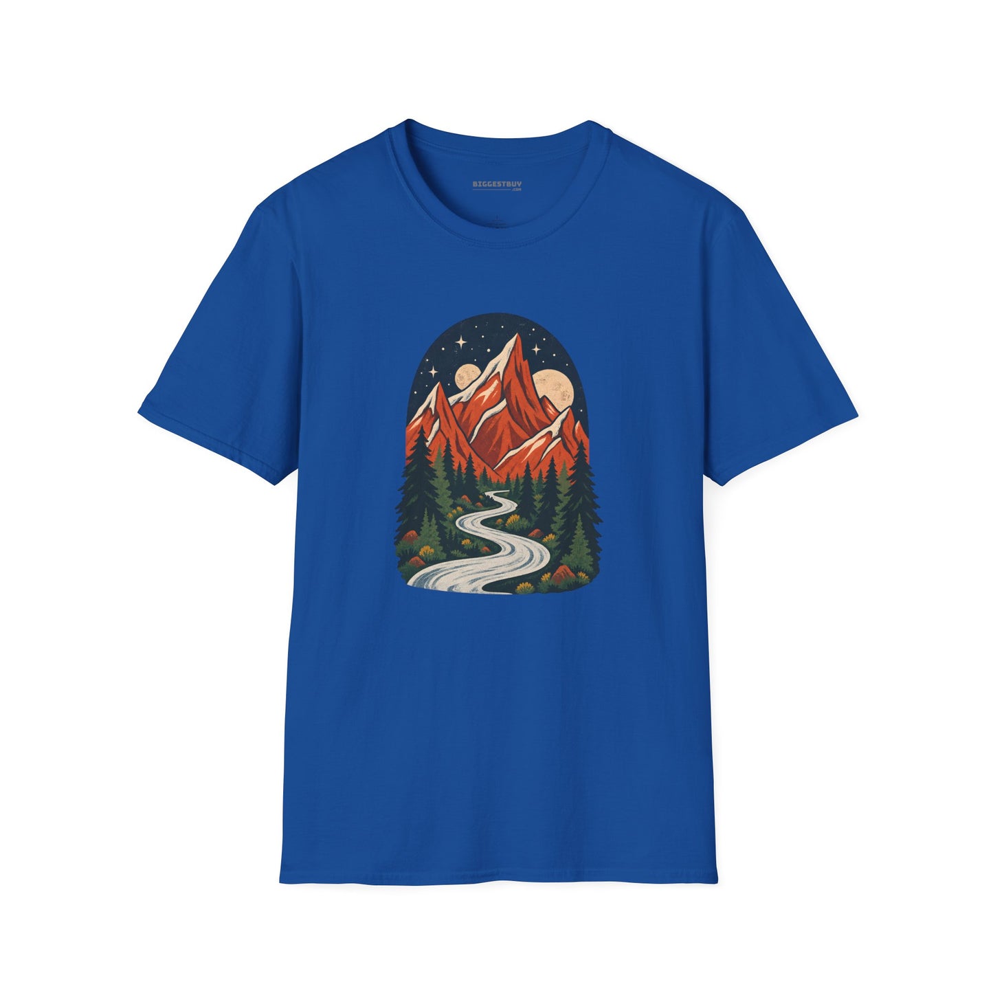 Mountain Maze - Softstyle T-Shirt