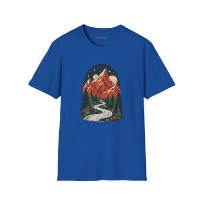 Mountain Maze - Softstyle T-Shirt