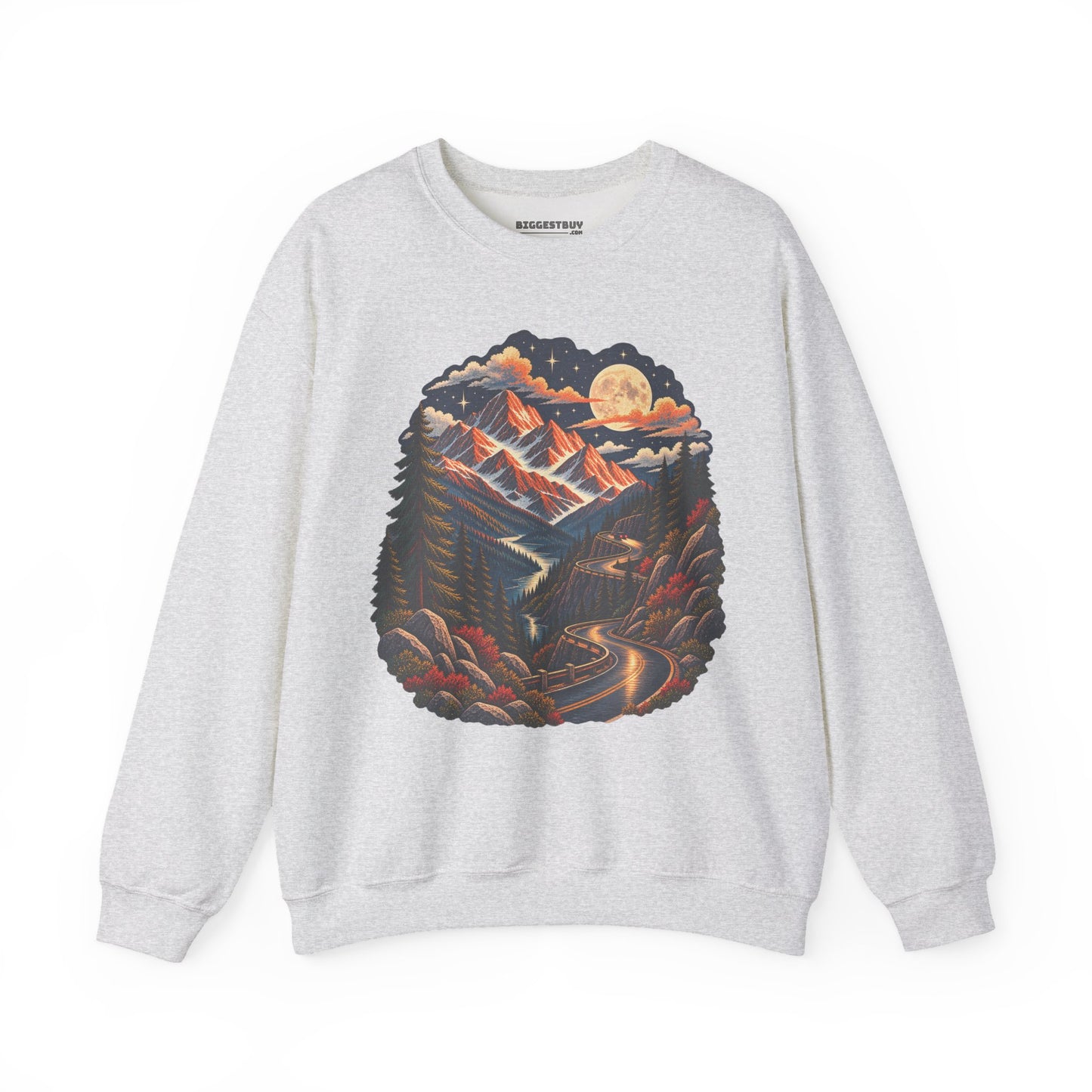 Moonlit Mountain - Crewneck Sweatshirt