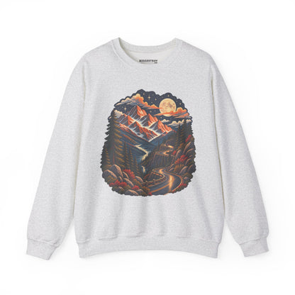 Moonlit Mountain - Crewneck Sweatshirt