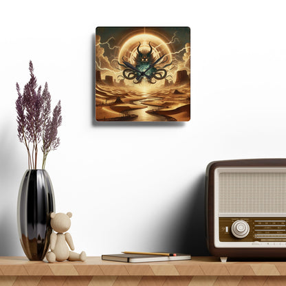 Reloj de pared | Acrílico | Redondo o cuadrado | Horror Cósmico | Entidad Lovecraftiana | Caos