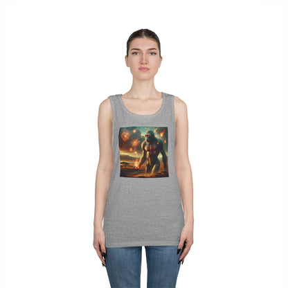 Tank Top | Unisex | Katun Tebal | Mitos Titan Api | Dewa Primordial