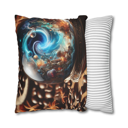 Pillowcase | Square | Polyester canvas | Cosmic Fantasy | Mystical Globe