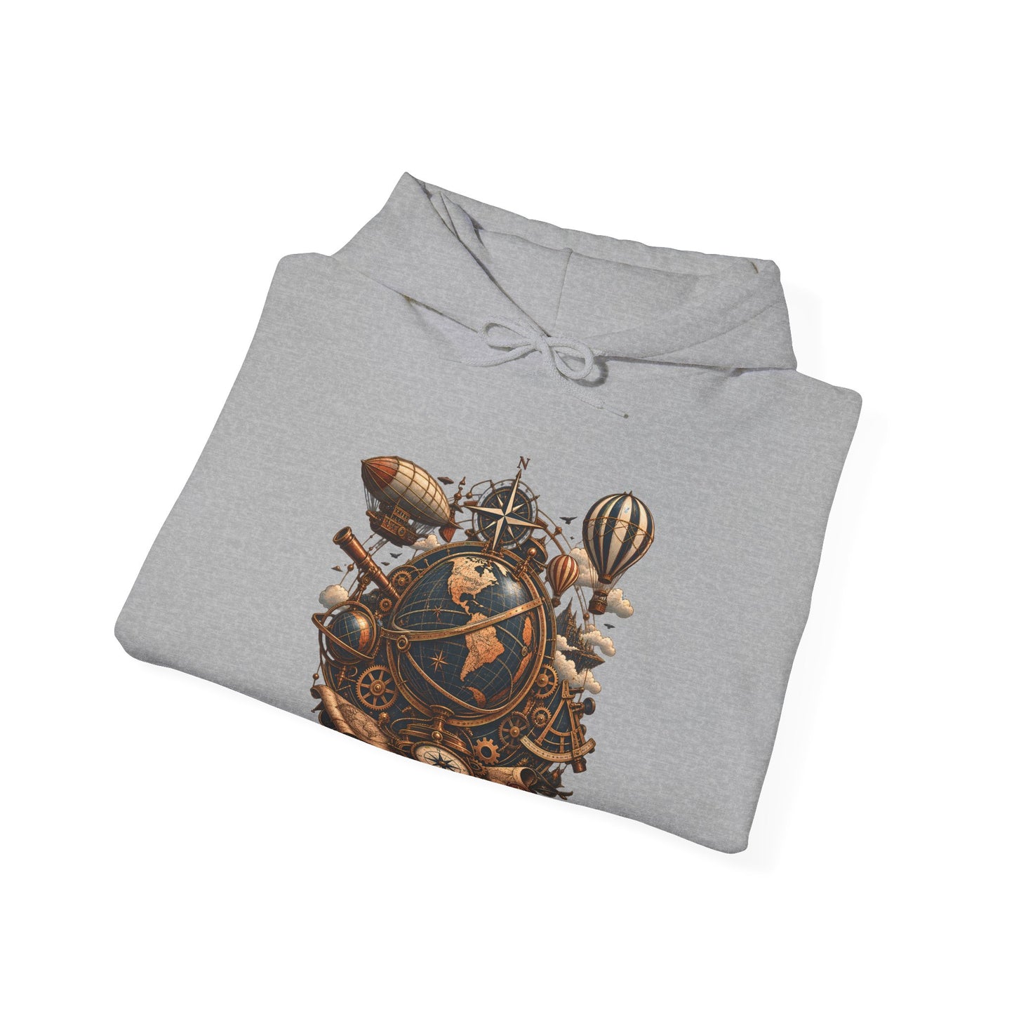 Steampunk Globe - Pullover Hoodie