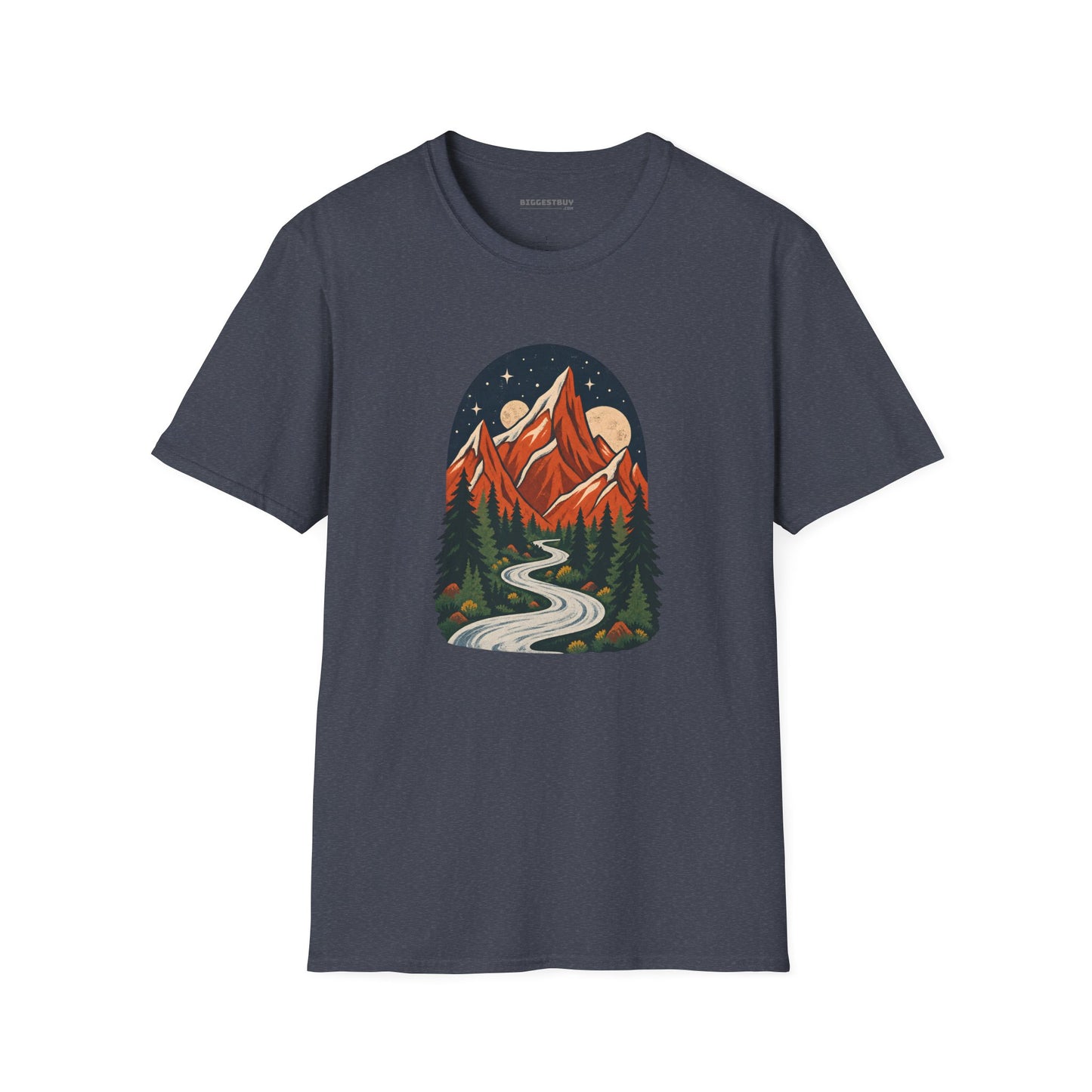 Mountain Maze - Softstyle T-Shirt