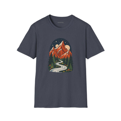 Mountain Maze - Softstyle T-Shirt