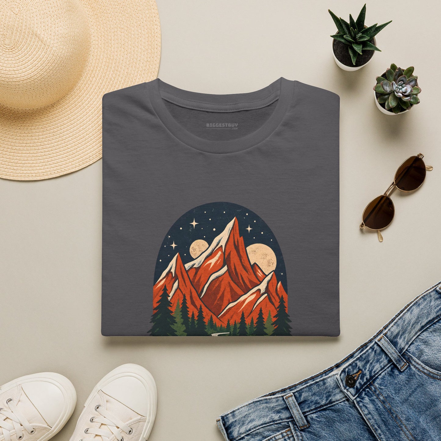Mountain Maze - Softstyle T-Shirt