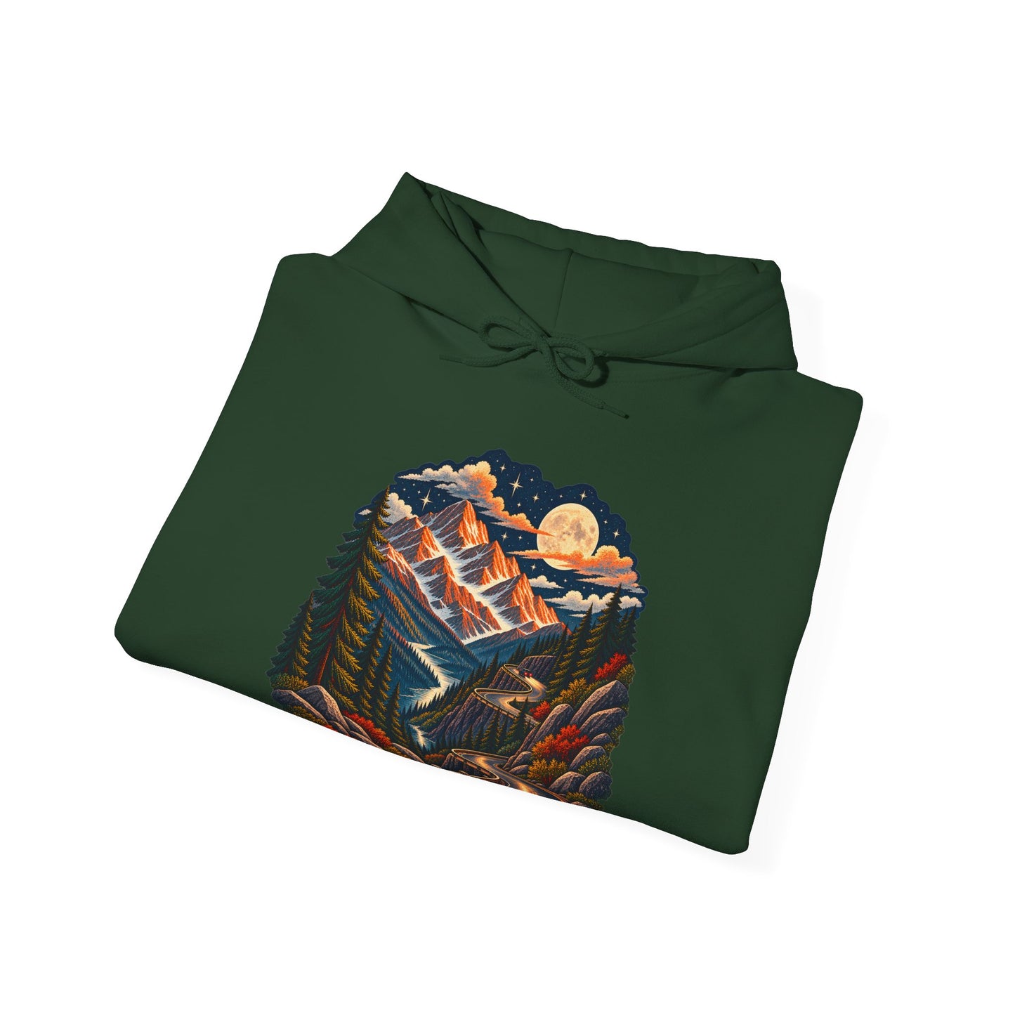 Moonlit Mountain - Pullover Hoodie