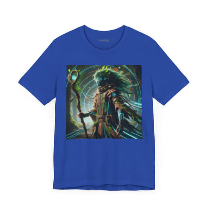 T-skjorte | Unisex | Jersey-T-skjorte | Kort erme | Skogmytologi | Techno-Leshy | Vokter