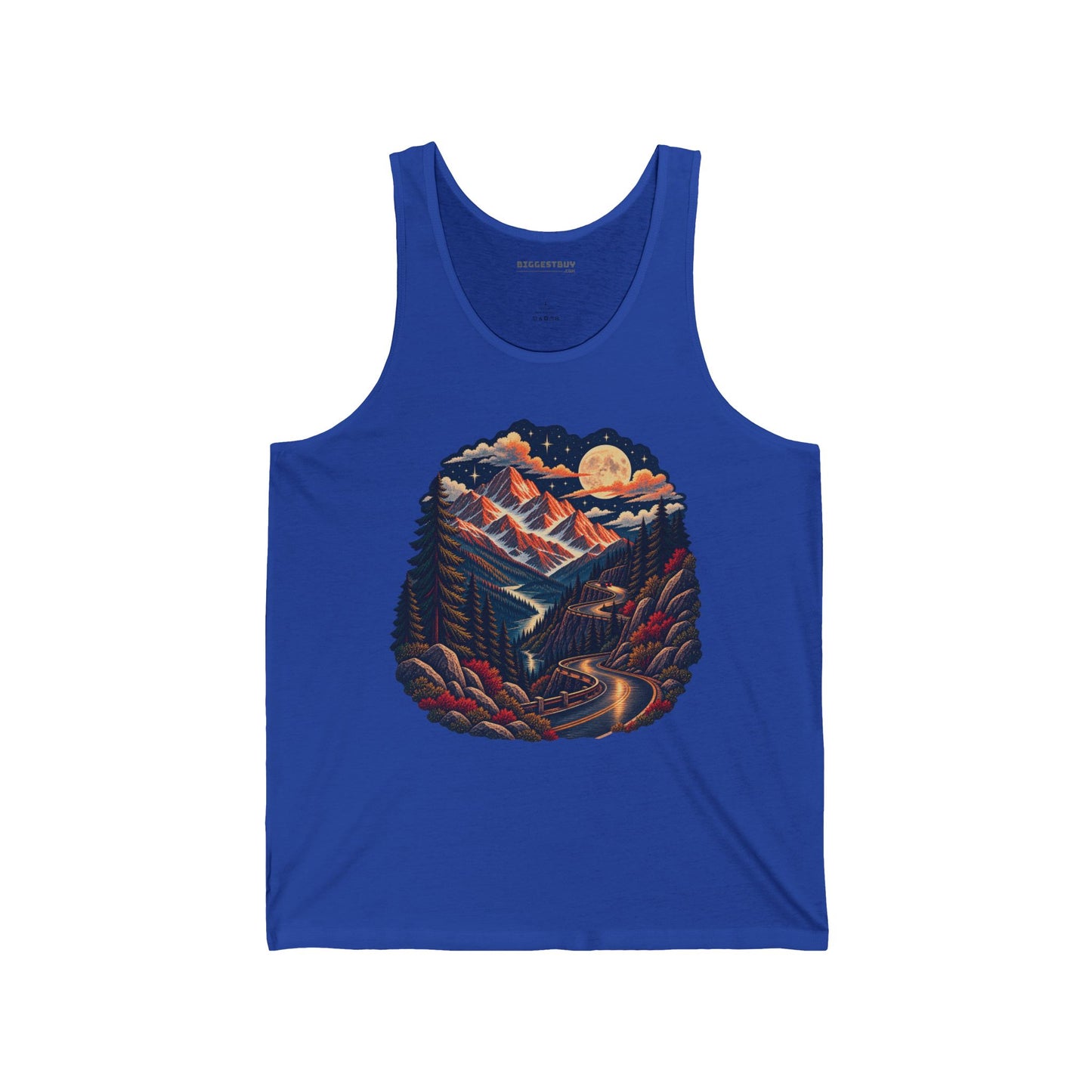 Moonlit Mountain - Jersey Tank Top