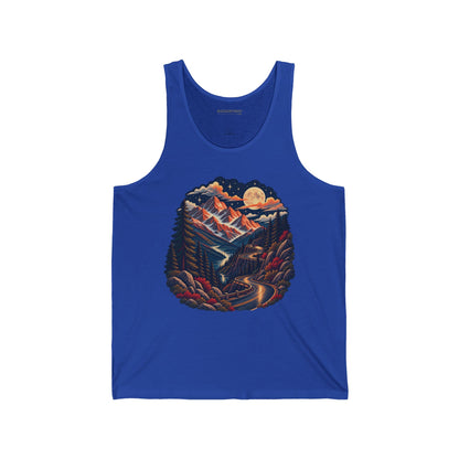 Moonlit Mountain - Jersey Tank Top
