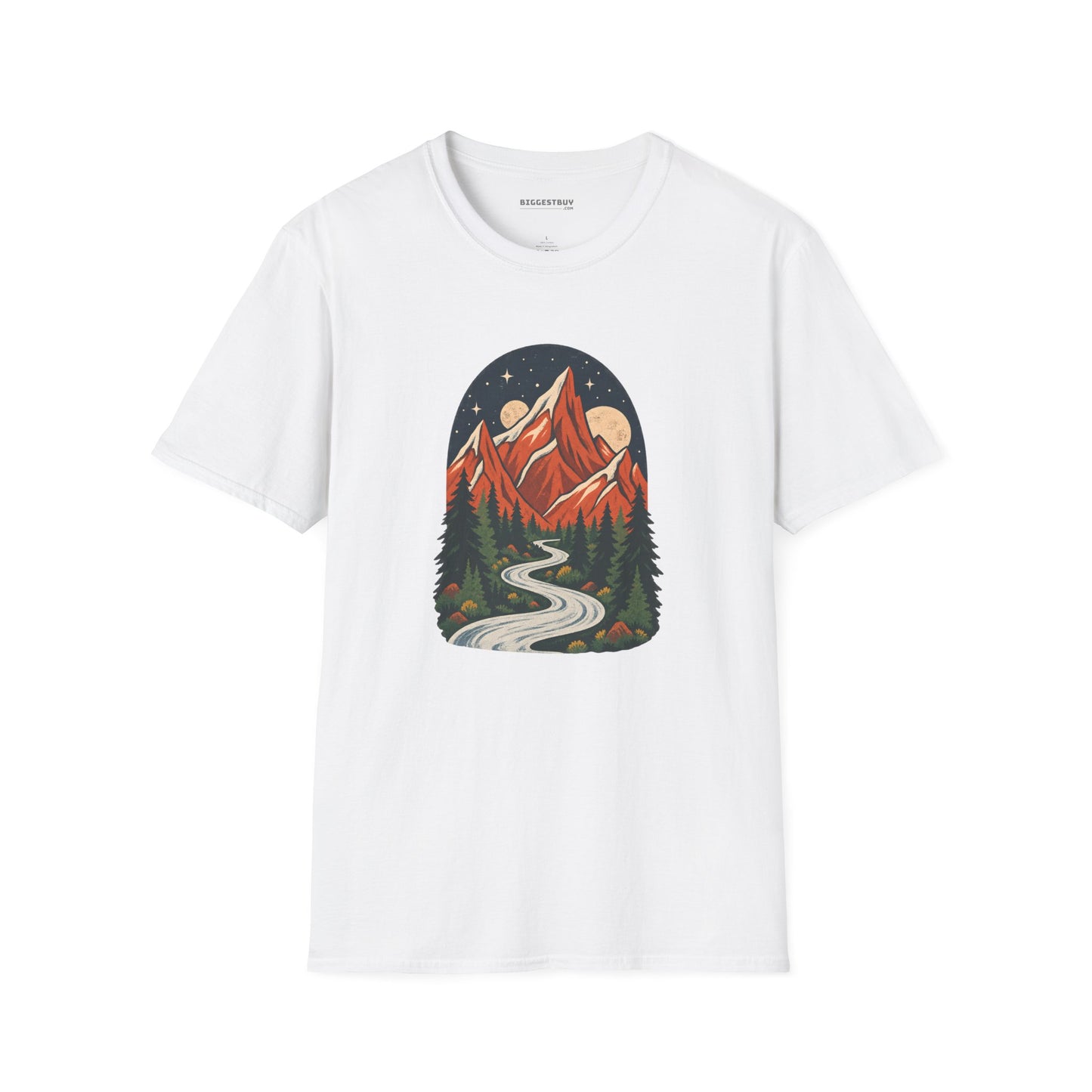 Mountain Maze - Softstyle T-Shirt