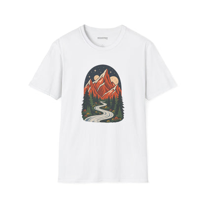 Mountain Maze - Softstyle T-Shirt