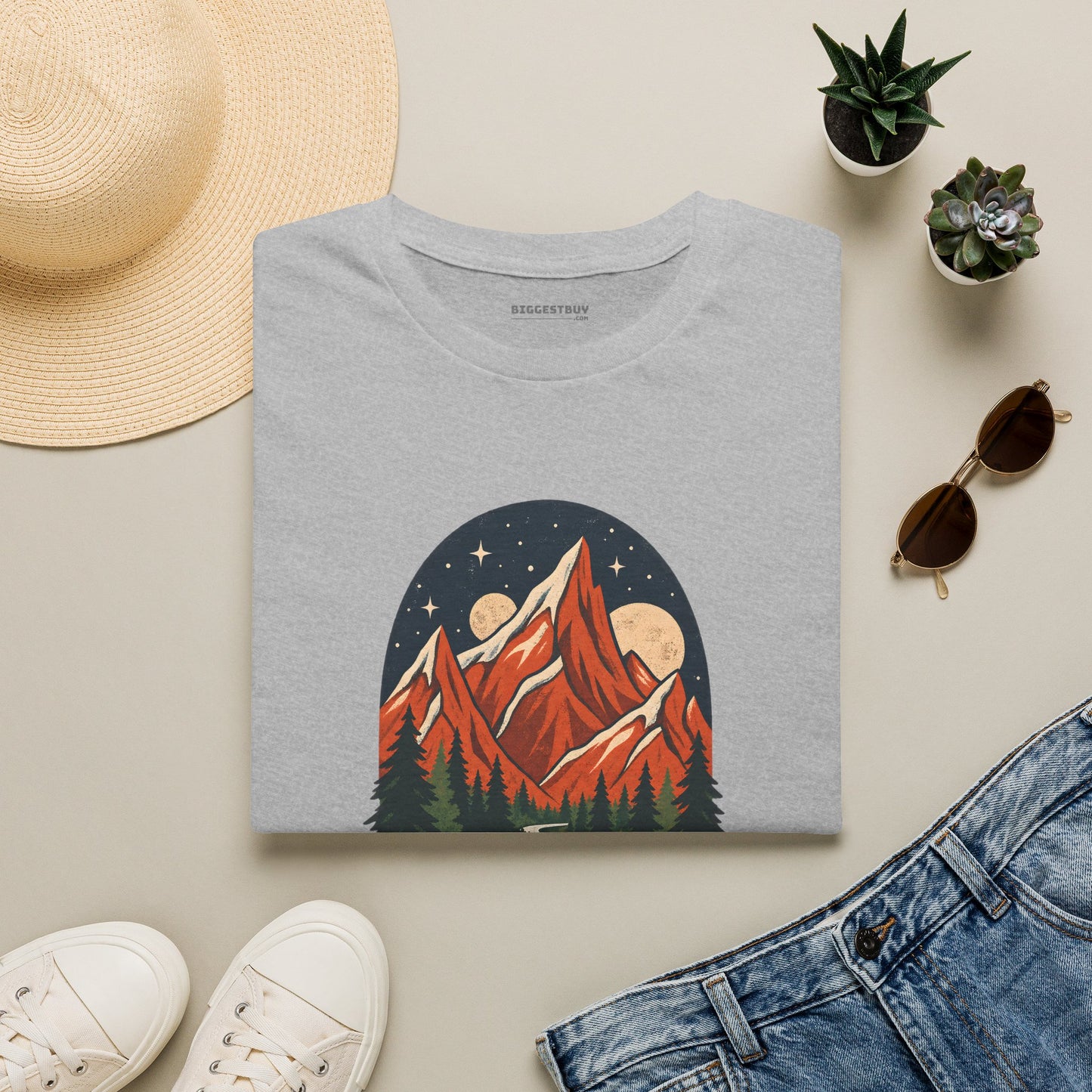 Mountain Maze - Softstyle T-Shirt