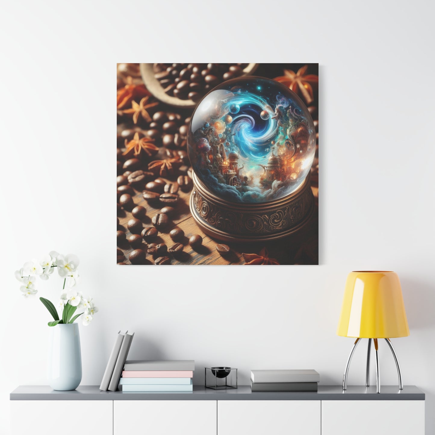 Canvas | Matte | Cosmic Fantasy | Mystical Globe