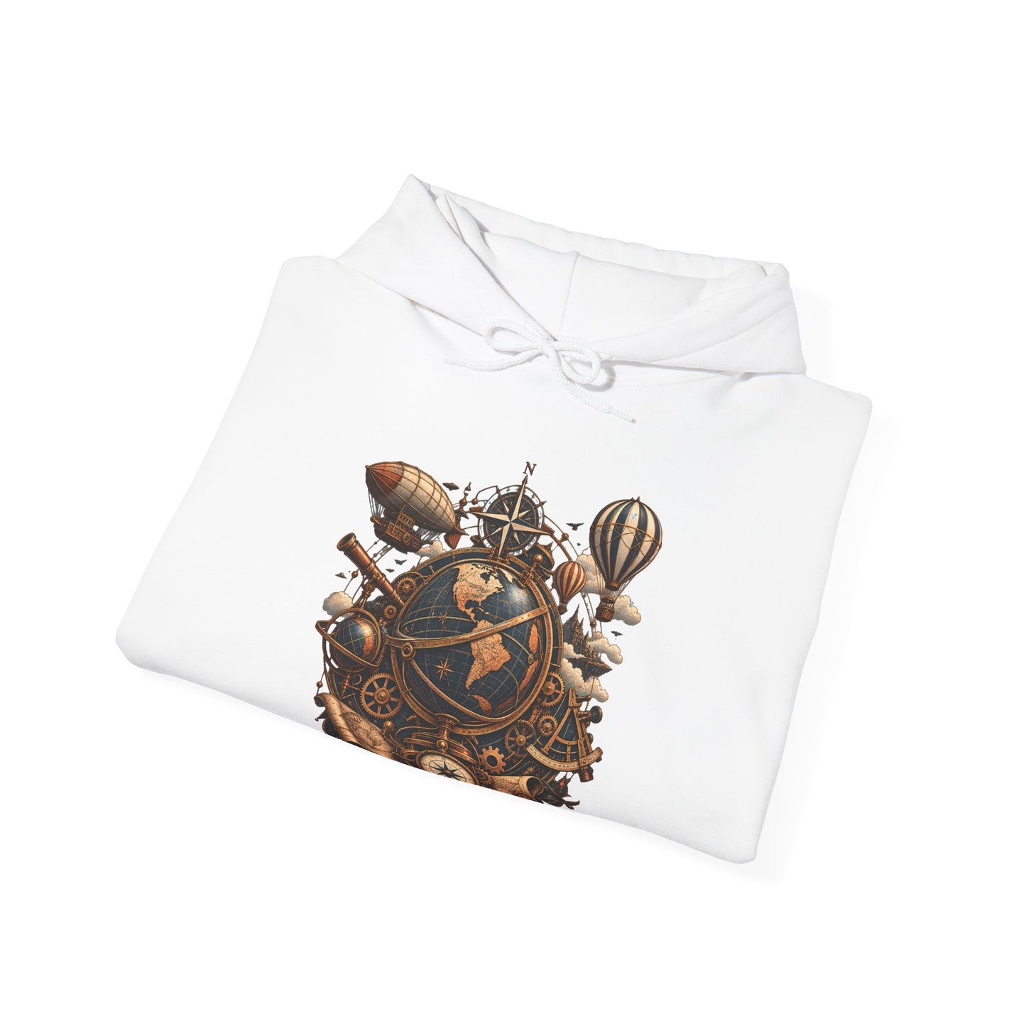 Steampunk Globe - Pullover Hoodie