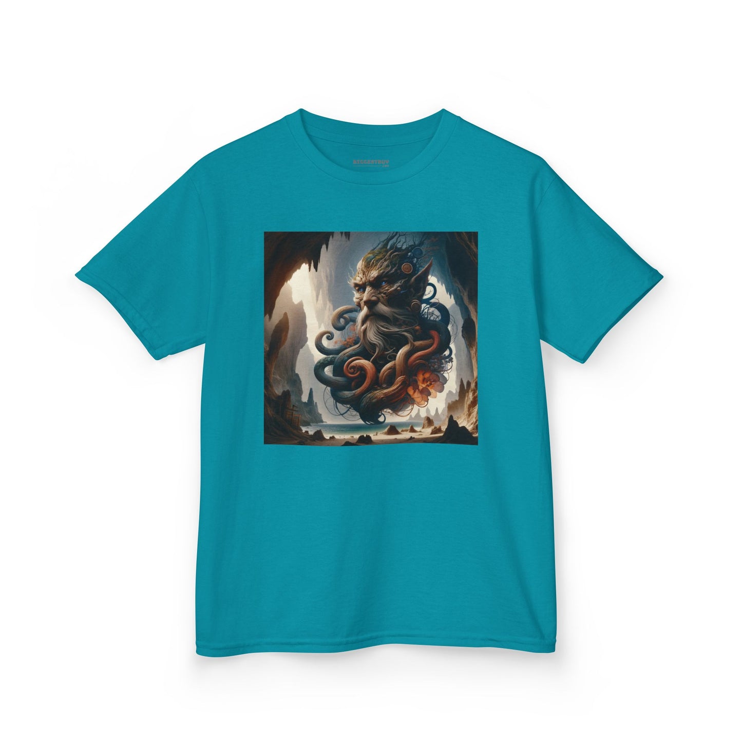 Camiseta | Camiseta Infantil | Algodão Pesado | Mitologia Marinha | Deus do Mar