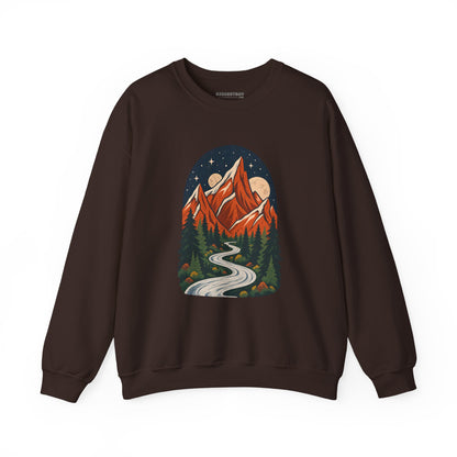 Mountain Maze - Crewneck Sweatshirt