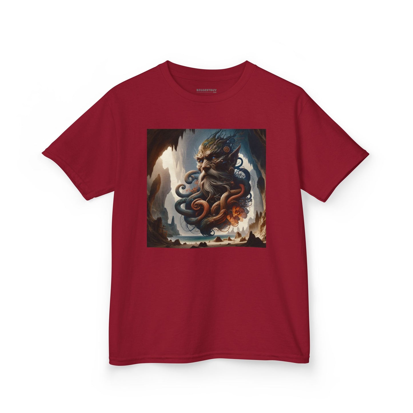 Camiseta | Camiseta Infantil | Algodão Pesado | Mitologia Marinha | Deus do Mar