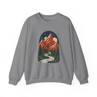 Mountain Maze - Crewneck Sweatshirt