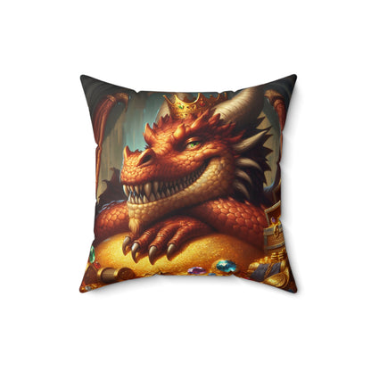 Oreiller | Polyester | Carré | Mythologie nordique | Fafnir | Dragon