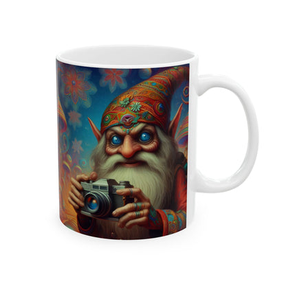 Krus | Keramikk | Hvit | Fantasy | Psykedelisk | Domovoi
