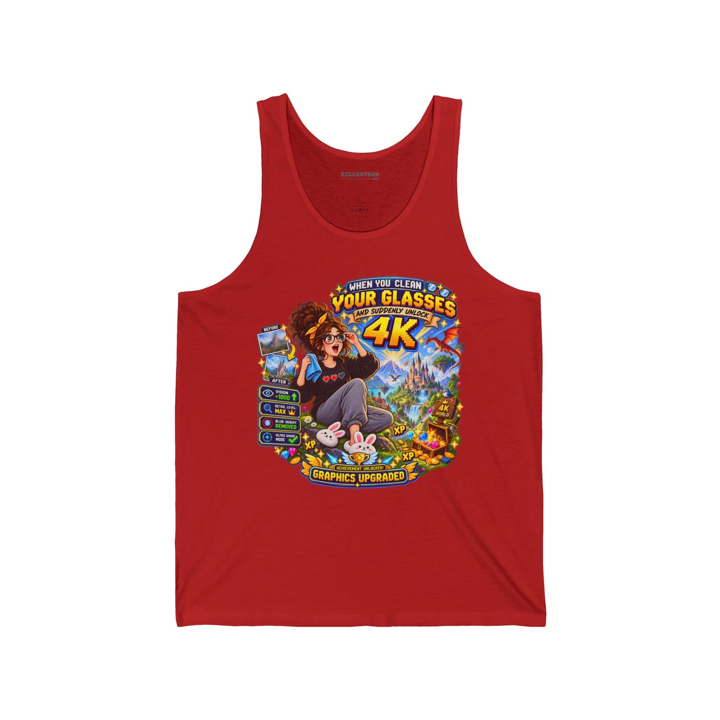 Glasses Galaxy - Jersey Tank Top