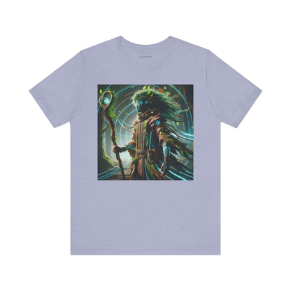 T-skjorte | Unisex | Jersey-T-skjorte | Kort erme | Skogmytologi | Techno-Leshy | Vokter