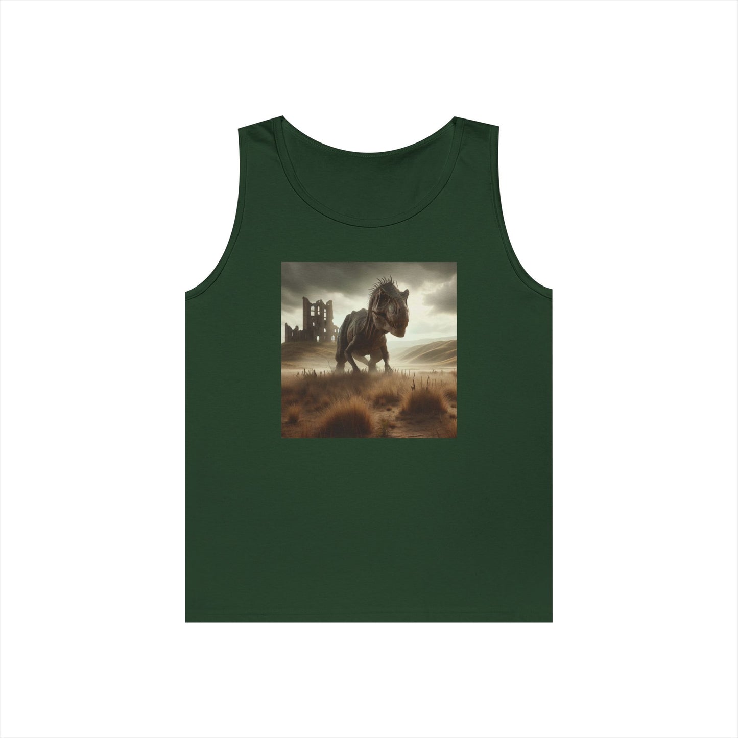 Tank Top | Unisex | Heavy Cotton | Prehistoric Fantasy | T-Rex Hunt
