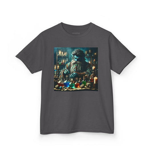 Camiseta | Camiseta Infantil | Algodão Pesado | Alquimia Mística | Djinn | Poções