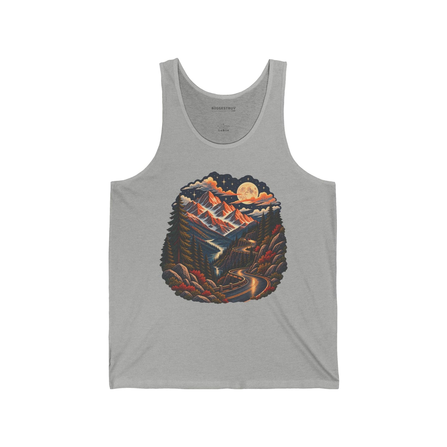 Moonlit Mountain - Jersey Tank Top