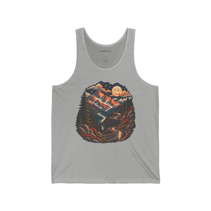 Moonlit Mountain - Jersey Tank Top