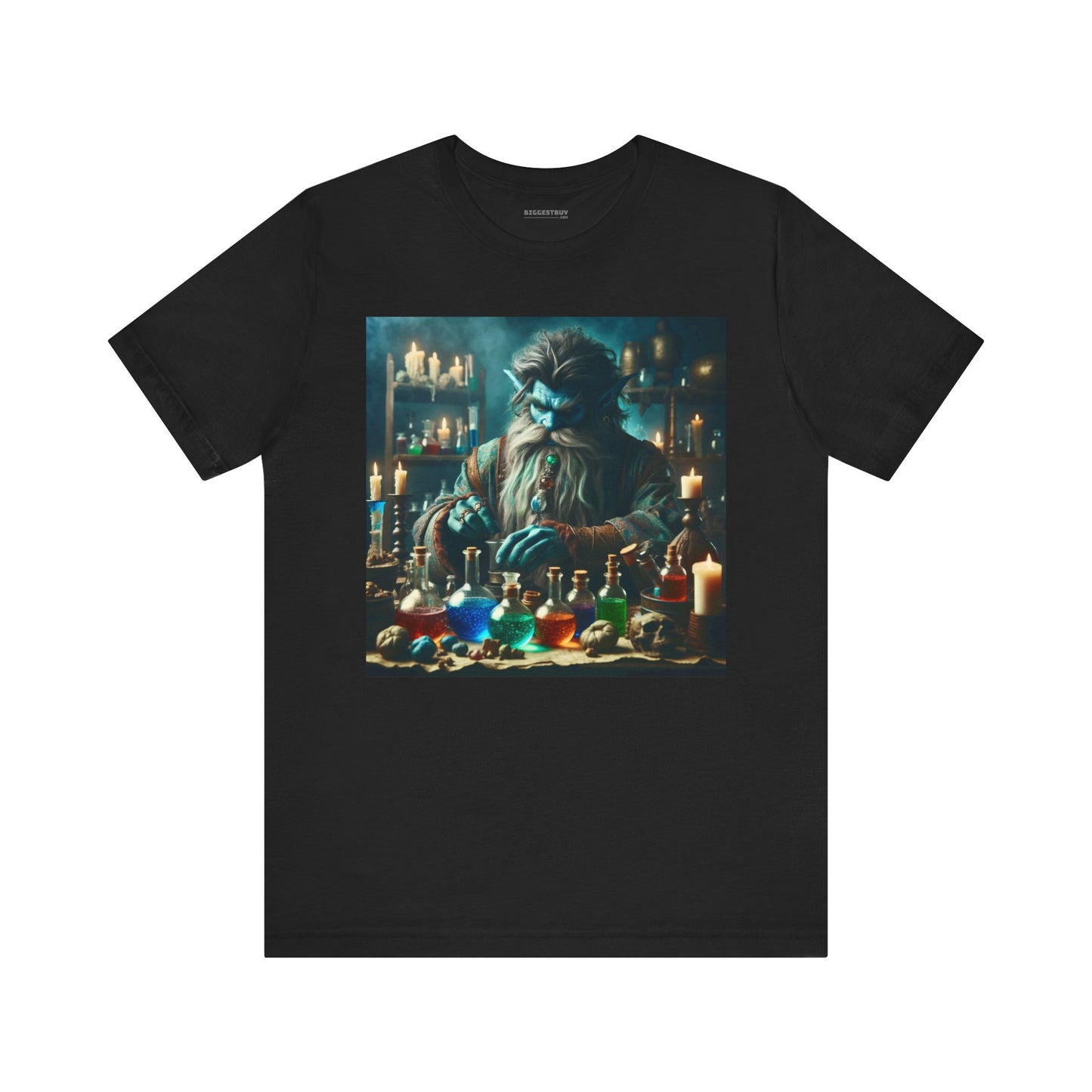 T-shirt | Unisex | Maglietta in jersey | Manica corta | Alchimia Mistica | Djinn Blu