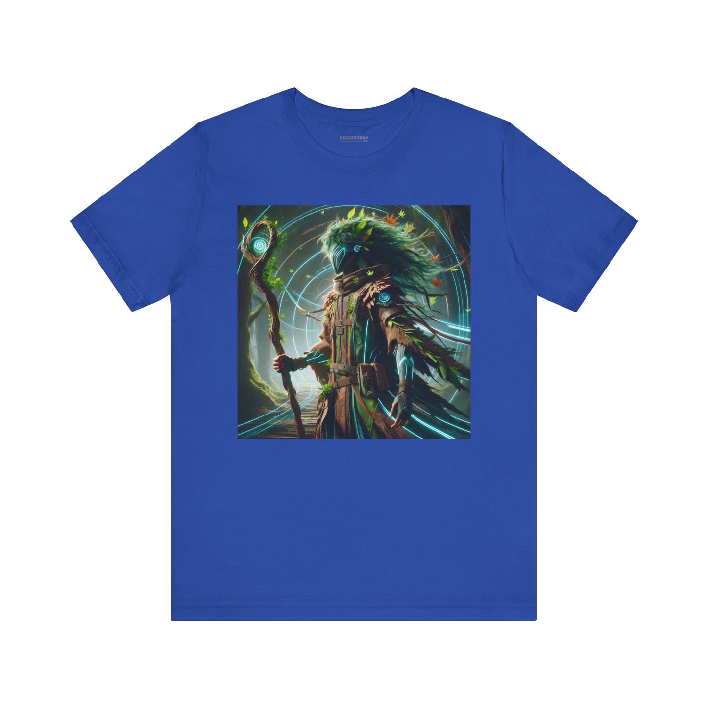 T-skjorte | Unisex | Jersey-T-skjorte | Kort erme | Skogmytologi | Techno-Leshy | Vokter