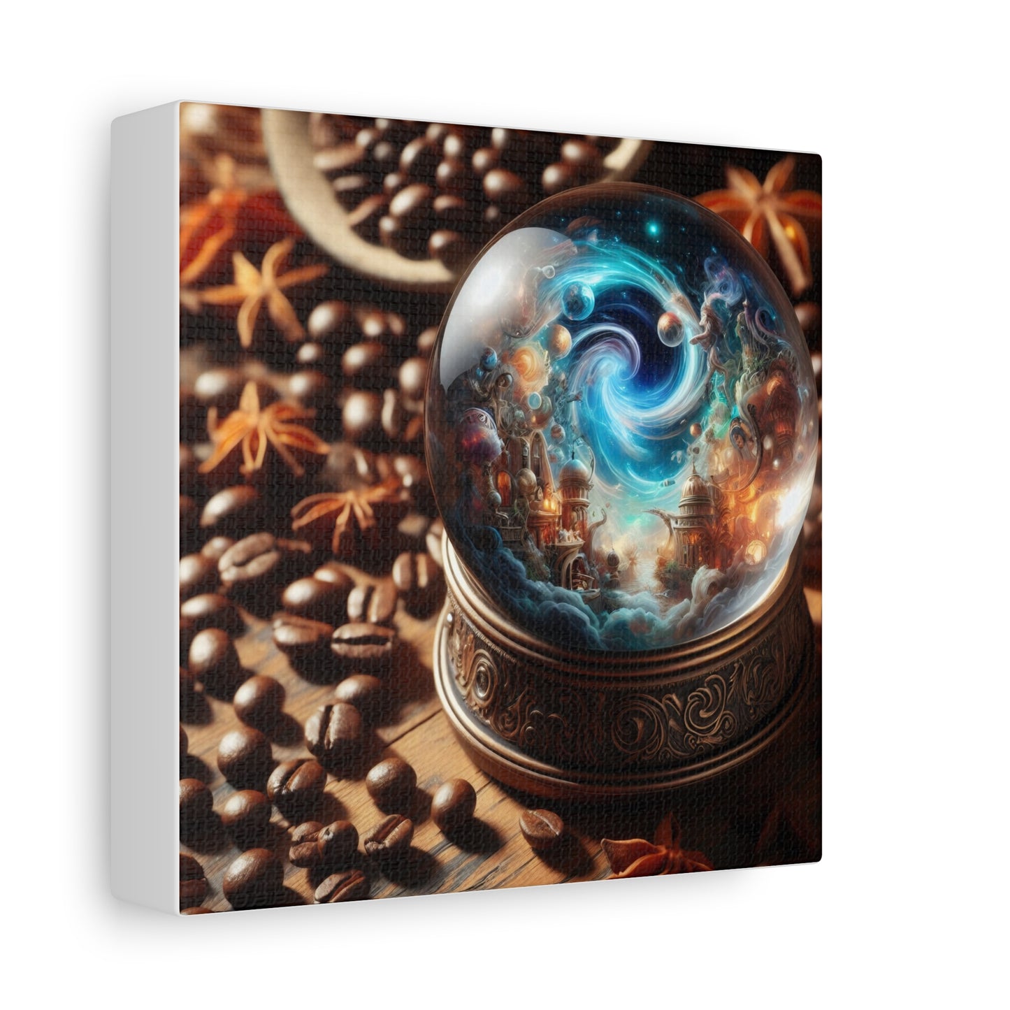 Canvas | Matte | Cosmic Fantasy | Mystical Globe