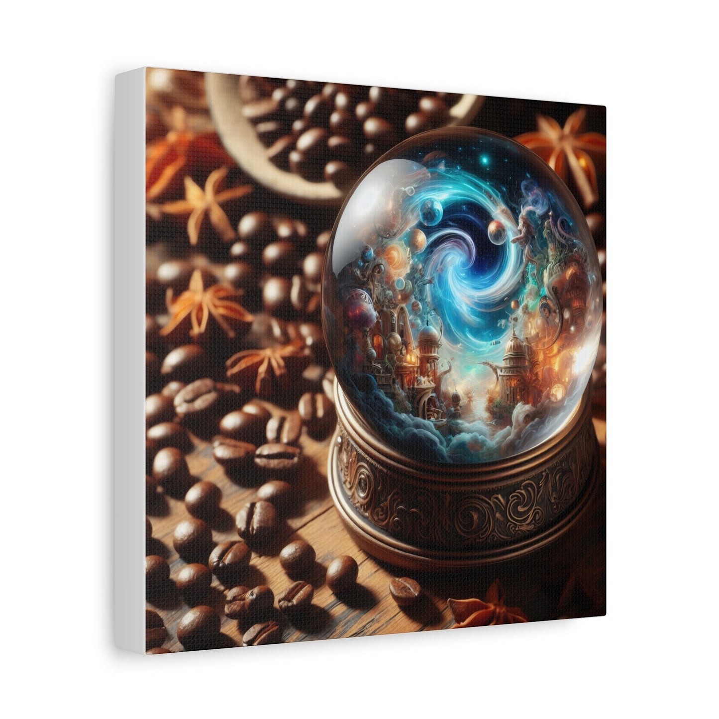Canvas | Matte | Cosmic Fantasy | Mystical Globe