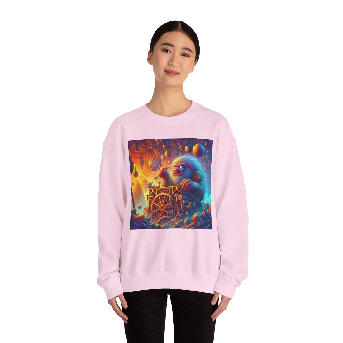 Bluza dresowa | Unisex | Okrągły dekolt | Gruba mieszanka | Mitologia Arktyczna | Mechanik Lodu