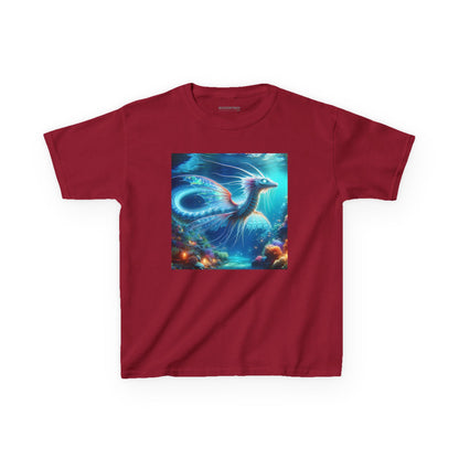 T-Shirt | Koszulka dziecięca | Ciężka bawełna | Mitologia morska | Ryujin | Smok wodny
