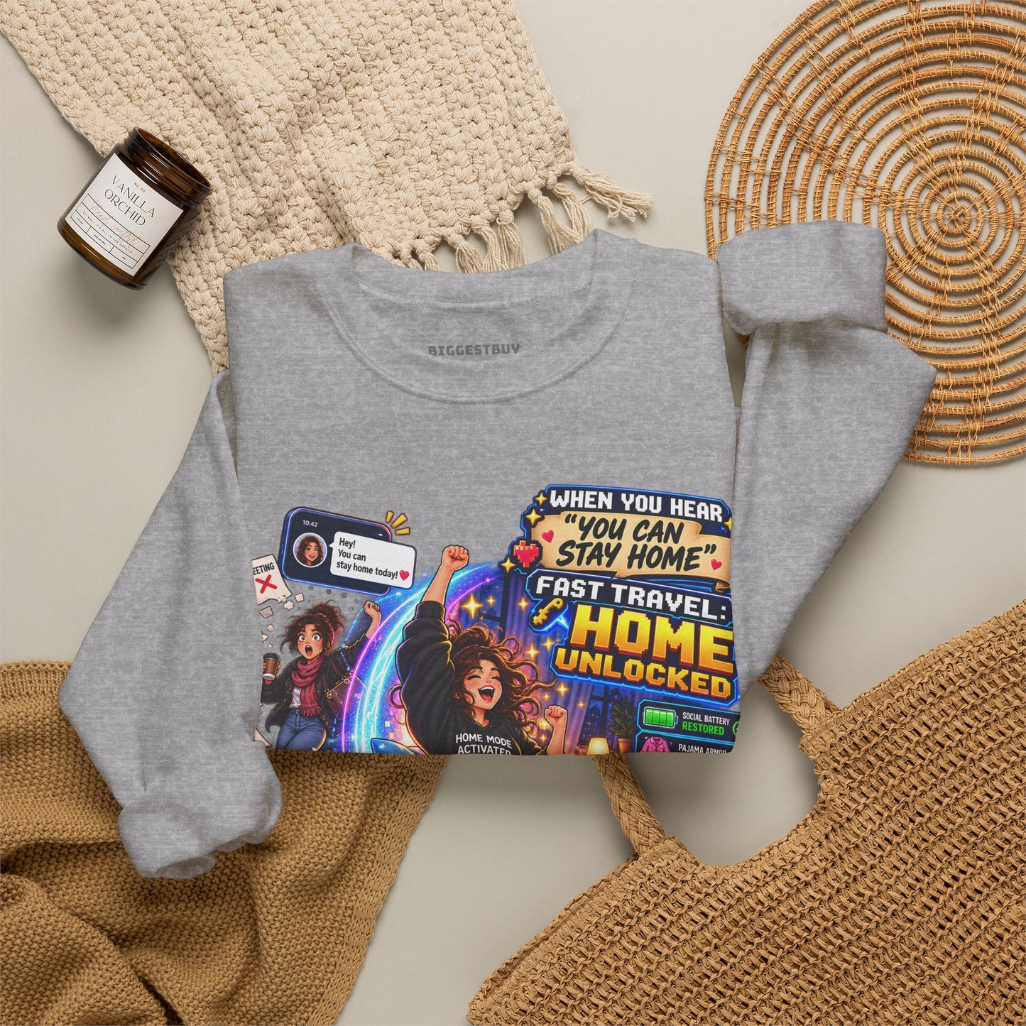 Quarantine Vibe - Crewneck Sweatshirt