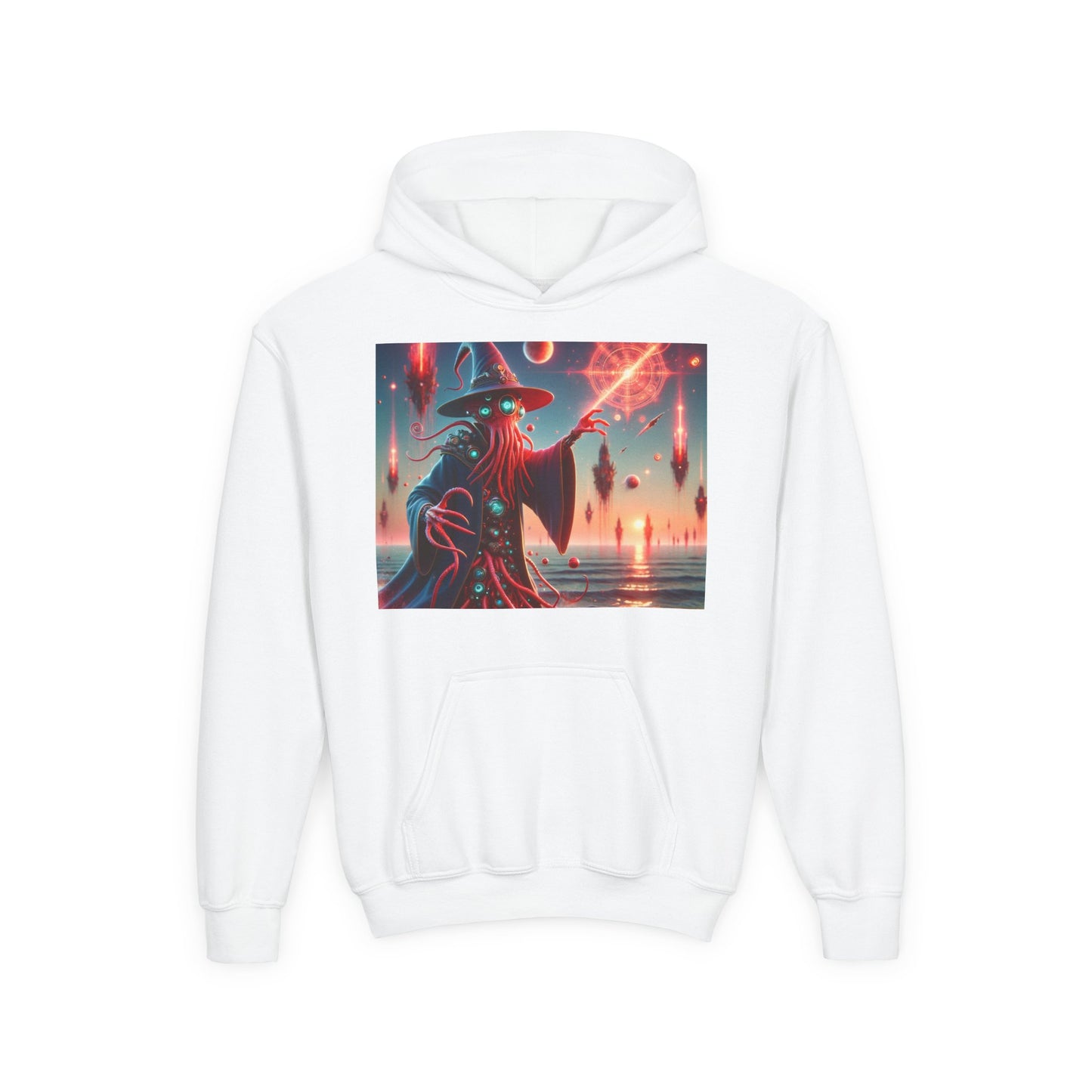 Sweatshirt | Jugend | Kapuzenpullover | Schwere Mischung | Lovecraftian Horror | Illithiden | Zauberer
