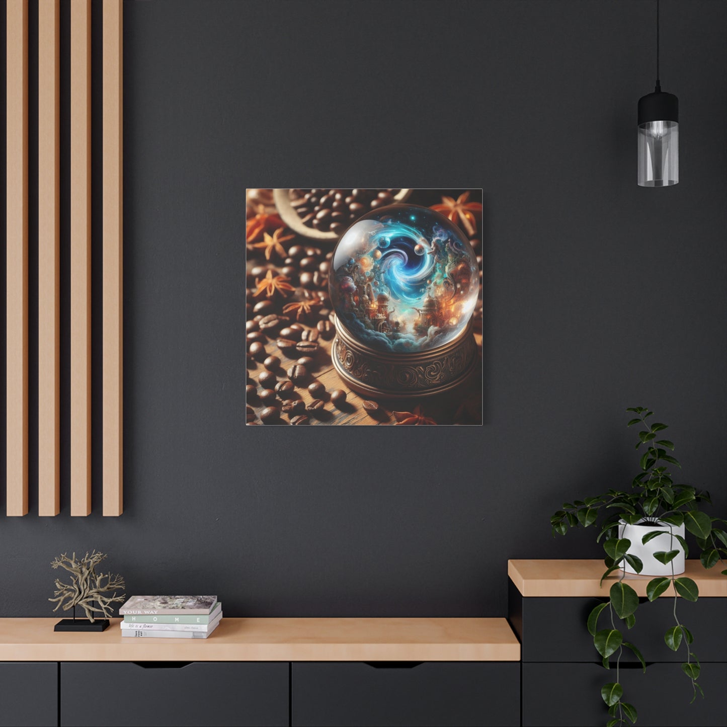 Canvas | Matte | Cosmic Fantasy | Mystical Globe