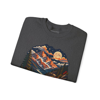 Moonlit Mountain - Crewneck Sweatshirt