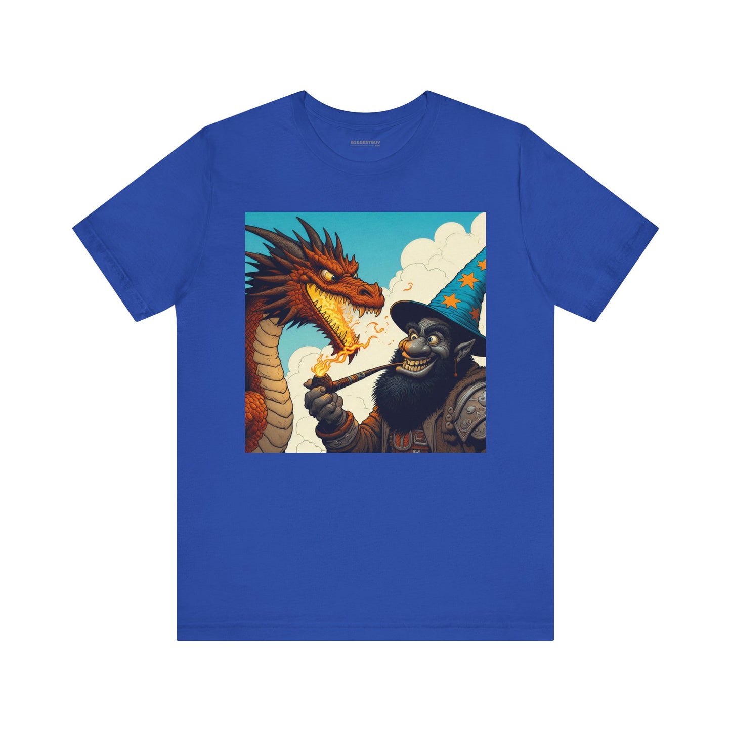 Camiseta | Unisex | Camiseta de punto | Manga corta | Fantasía Épica | Duelo Mágico | Dragón